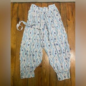 Anthropologie Hei Hei Jogger Sash Belt Buttons High Rise Boho Size 2